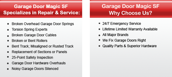 Garage Door Repair San Francisco Offers